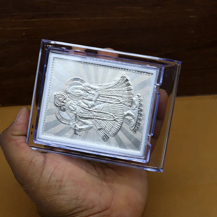 TRIBAL ORNAMENTS Rings 999 pure sterling silver handmade idol Radha Krishna plate covered in plastic frame figurine silver god frame art766 TRIBAL ORNAMENTS Rings 999 pure sterling silver handmade idol Radha Krishna plate covered in plastic frame figurine silver god frame art766