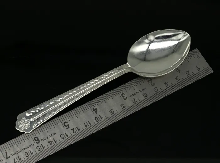 TRIBAL ORNAMENTS Rings Pure sterling silver handmade solid silver 6 spoon kitchen utensils vessels silver has antibacterial properties keep stay healthy sv58