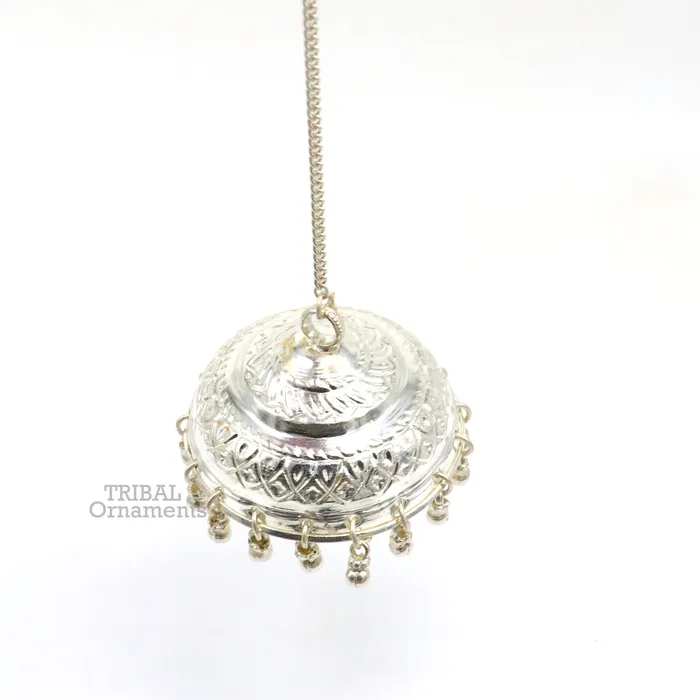 TRIBAL ORNAMENTS Rings Solid Silver chhatar or chhatra silver umbrella god temple art Gorgeous hand craved Solid silver temple article temple utensils su749