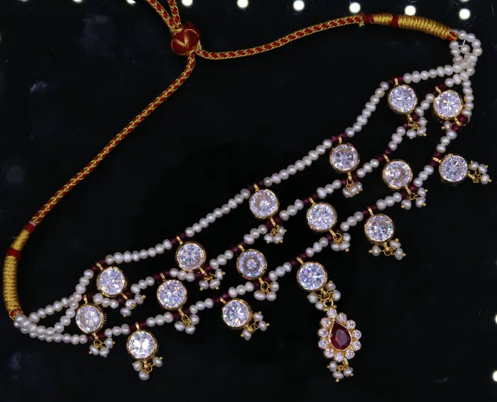TRIBAL ORNAMENTS Vintage design handmade 22kt yellow gold gorgeous fit neck necklace wedding anniversary party wear girls jewelry from india Necklaces