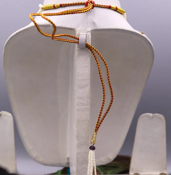 TRIBAL ORNAMENTS Vintage design handmade 22kt yellow gold gorgeous fit neck necklace wedding anniversary party wear girls jewelry from india Necklaces