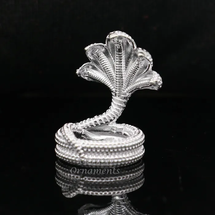 TRIBALORNAMENT Necklaces 925 sterling silver solid divine panchmukhi Sheshnag wonderful shiva snake amazing puja articles or utensils for home or temple art566