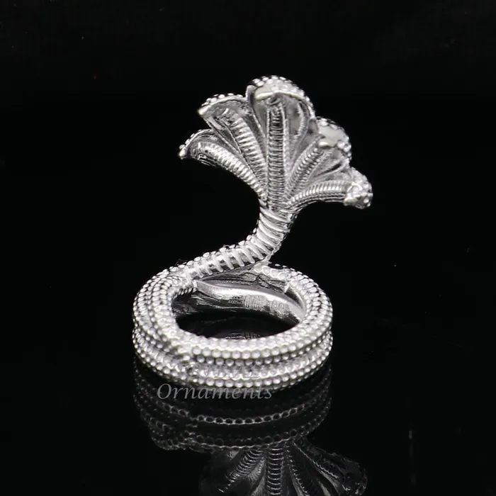 TRIBALORNAMENT Necklaces 925 sterling silver solid divine panchmukhi Sheshnag wonderful shiva snake amazing puja articles or utensils for home or temple art566