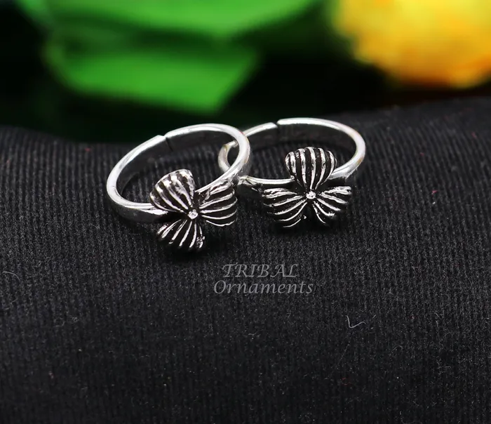 TRIBALORNAMENT Rings 925 sterling silver handmade fabulous flower design toe ring band tribal belly dance vintage style ethnic tribal brides jewelry ytr63 TRIBALORNAMENT Rings 925 sterling silver handmade fabulous flower design toe ring band tribal belly dance vintage style ethnic tribal brides jewelry ytr63