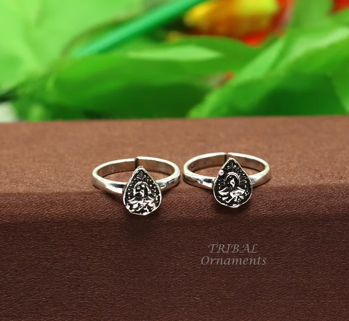 TribalOrnaments Rings 925 sterling silver handmade fabulous peacock design toe ring band tribal belly dance vintage style ethnic jewelry ytr37 TribalOrnaments Rings 925 sterling silver handmade fabulous peacock design toe ring band tribal belly dance vintage style ethnic jewelry ytr37