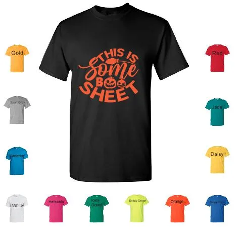 TS91 This Is Some Boo Sheet TShirt Sand Dollar Sales Earrings