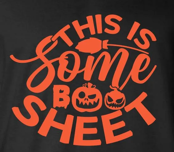 TS91 This Is Some Boo Sheet TShirt Sand Dollar Sales Earrings