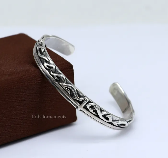 Vintage 925 sterling silver or Gold polished handmade adjustable cuff bangle bracelet unsex gifting jewelry solid cuff bracelet Gnsk372 TRIBAL ORNAMENTS Bracelets Vintage 925 sterling silver or Gold polished handmade adjustable cuff bangle bracelet unsex gifting jewelry solid cuff bracelet Gnsk372 TRIBAL ORNAMENTS Bracelets
