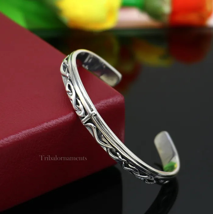 Vintage 925 sterling silver or Gold polished handmade adjustable cuff bangle bracelet unsex gifting jewelry solid cuff bracelet Gnsk372 TRIBAL ORNAMENTS Bracelets Vintage 925 sterling silver or Gold polished handmade adjustable cuff bangle bracelet unsex gifting jewelry solid cuff bracelet Gnsk372 TRIBAL ORNAMENTS Bracelets