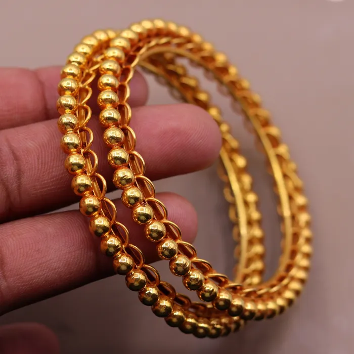 Vintage design handmade indian antique style solid gold bangle bracelet fabulous womens tribal jewelry from india ba43 TRIBAL ORNAMENTS Bracelets