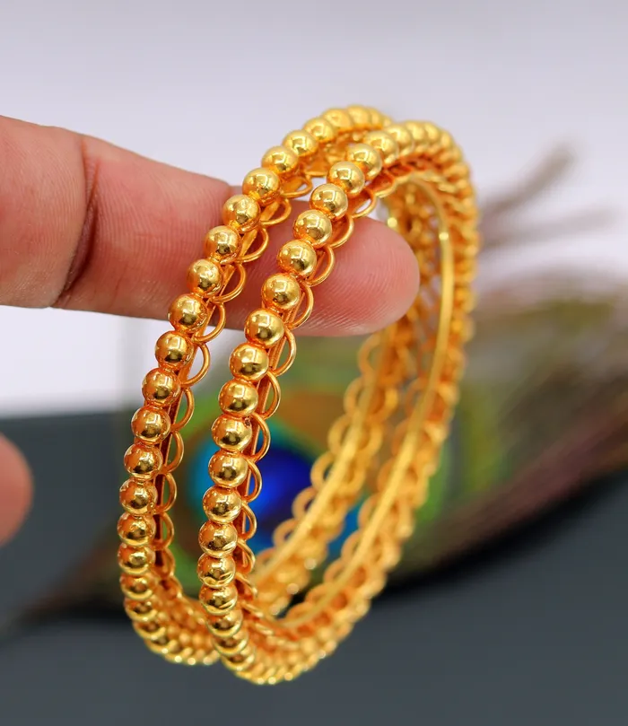 Vintage design handmade indian antique style solid gold bangle bracelet fabulous womens tribal jewelry from india ba43 TRIBAL ORNAMENTS Bracelets