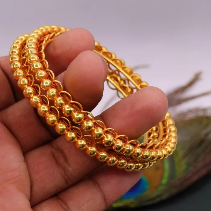 Vintage design handmade indian antique style solid gold bangle bracelet fabulous womens tribal jewelry from india ba43 TRIBAL ORNAMENTS Bracelets