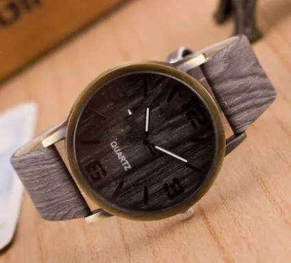 W454 Gray Woodgrain Quartz Watch 01 Watches