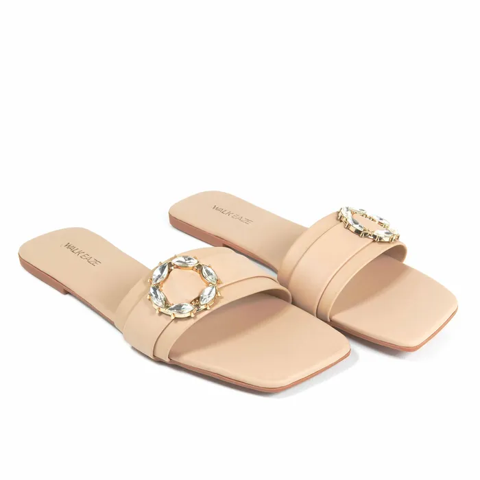 Walkeaze Earrings Women Formal Slippers 39957S