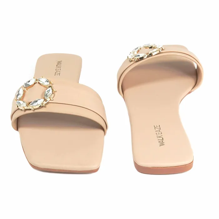 Walkeaze Earrings Women Formal Slippers 39957S
