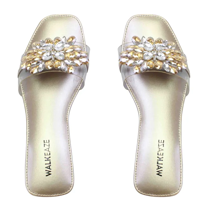 Walkeaze Earrings Women Slippers 38654S