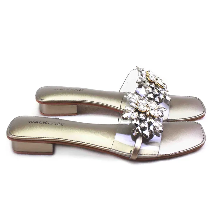 Walkeaze Earrings Women Slippers 38654S