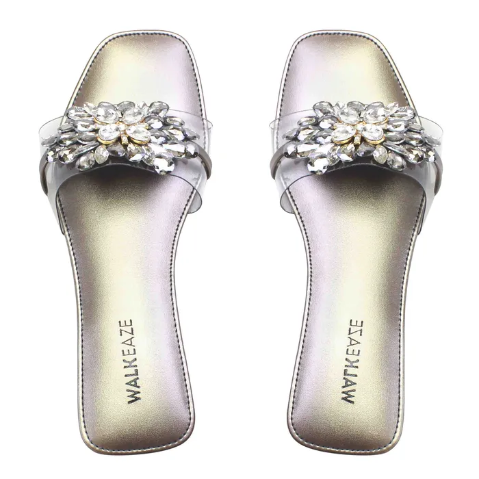 Walkeaze Earrings Women Slippers 38654S