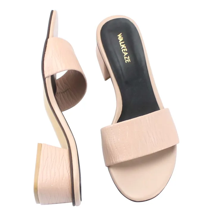 Walkeaze Necklaces Women Formal Block Heel 74880S