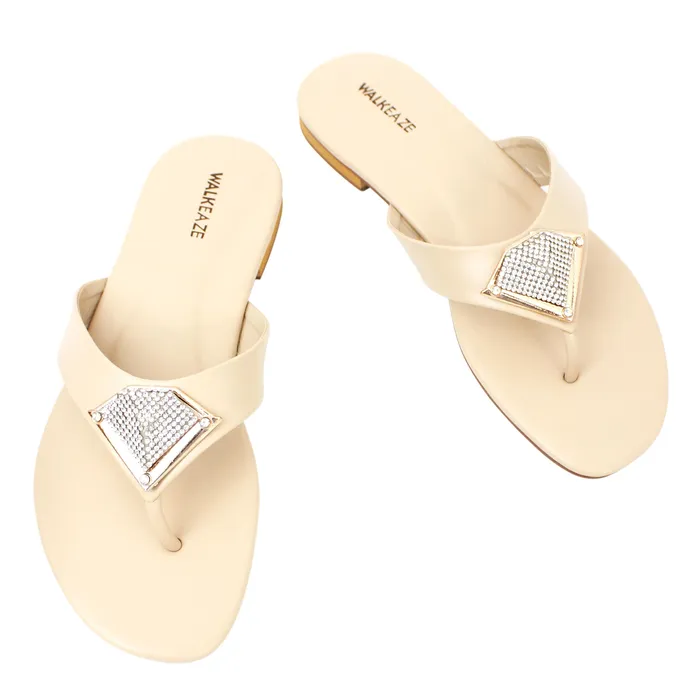 Walkeaze Women Formal Slippers 40763S Earrings