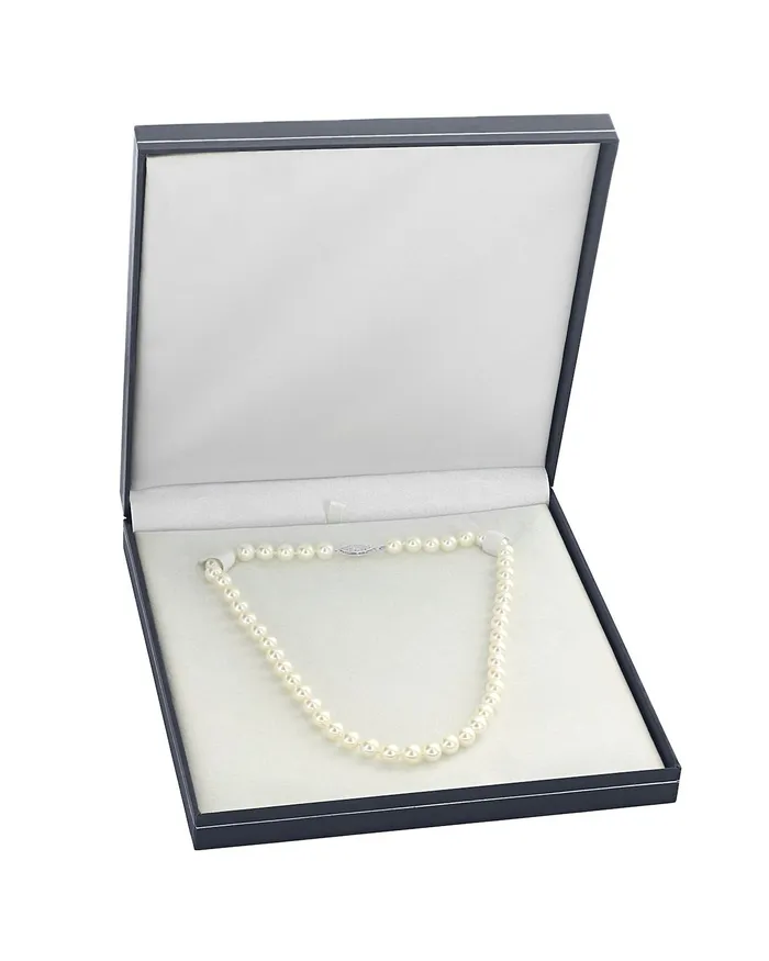 White Japanese Akoya Opera Length Pearl Necklace 7580mm spt Necklaces