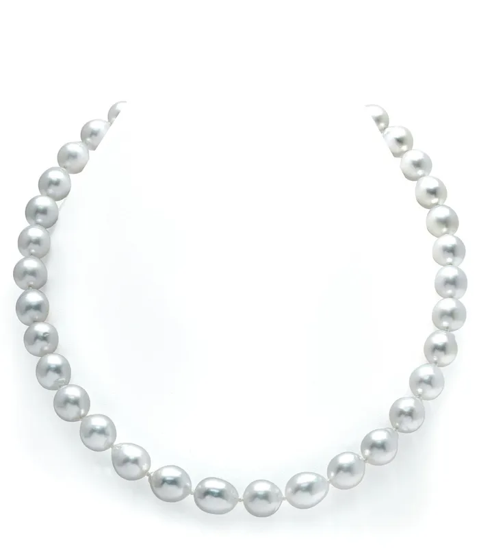 White South Sea Drop Shape Pearl Necklace 90110mm AAAAAAA Quality spt Necklaces