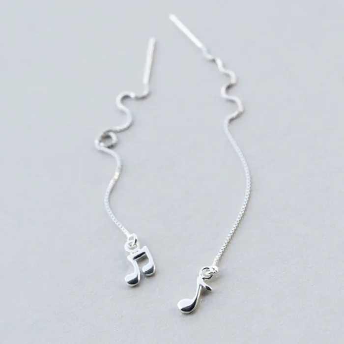 Wind Chime Silver Drop Earrings Silver 925 Store Earrings