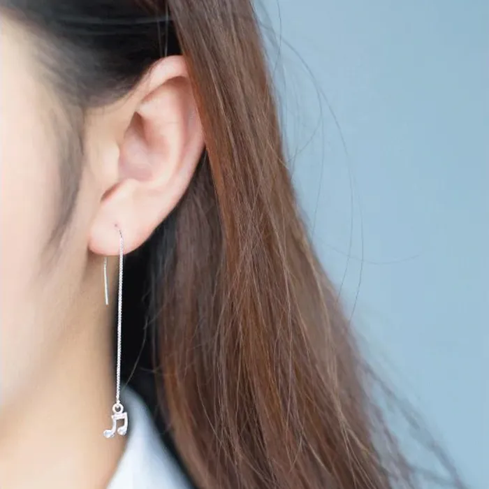 Wind Chime Silver Drop Earrings Silver 925 Store Earrings