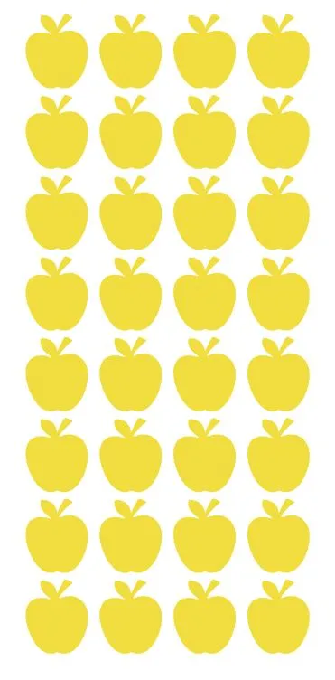 Winter Park Products Earrings Yellow Apples Stickers 1 DC04025