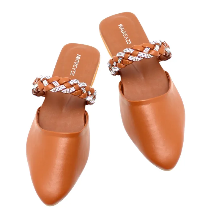 Women Formal Mules 39808S Walkeaze Earrings