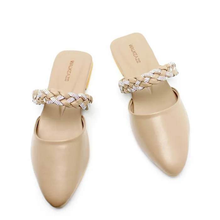 Women Formal Mules 39808S Walkeaze Earrings