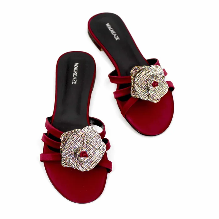 Women Formal Slippers 40209S Walkeaze Earrings